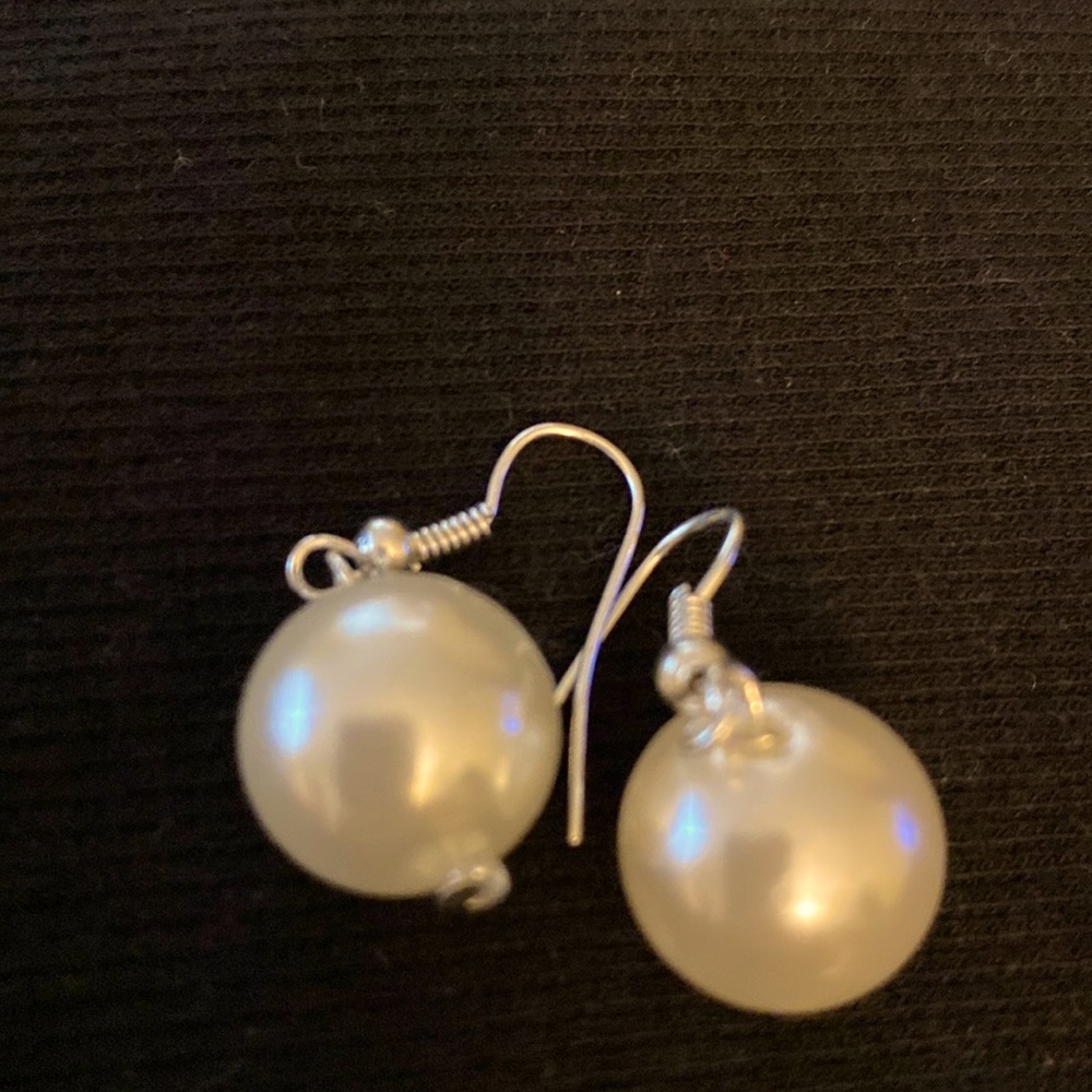 Faux Pearl Dangles, small